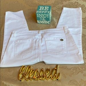 Michael Kors White Crop Jeans